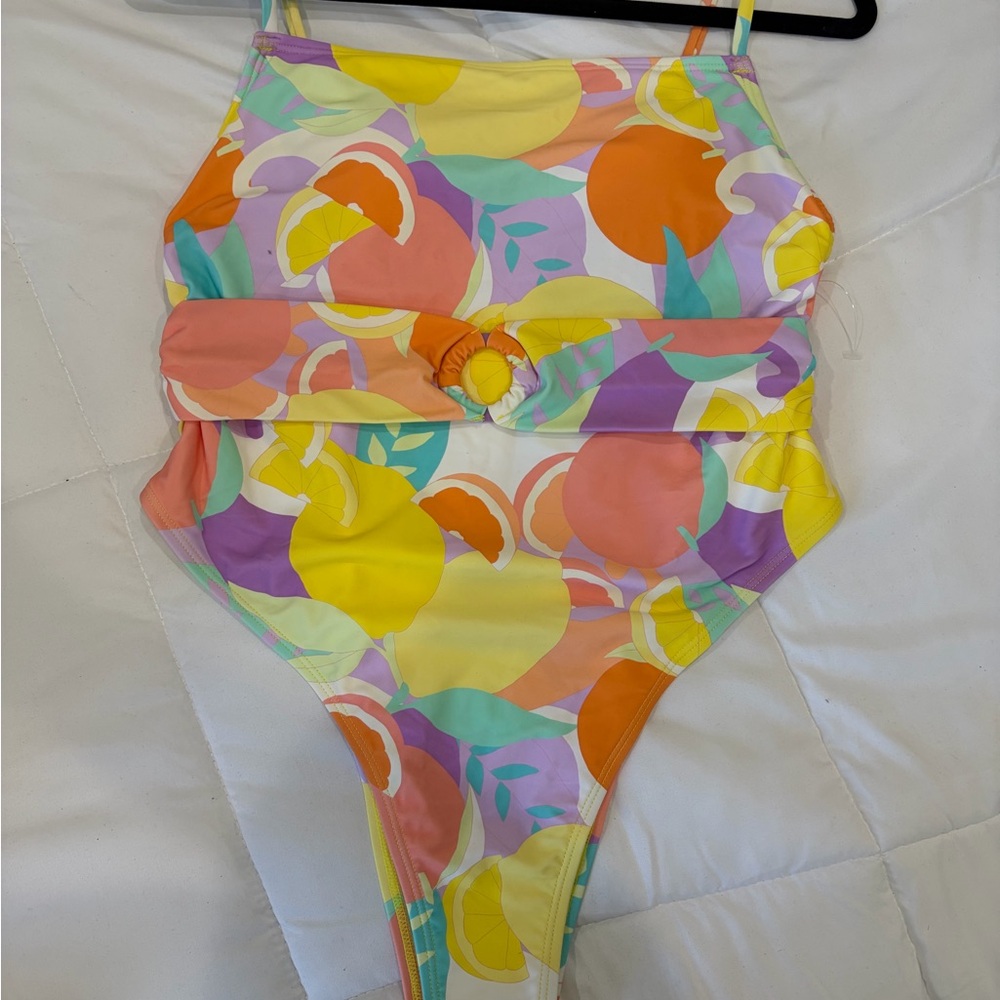 Cupshe Multicolor Fruit Print Swimsuit